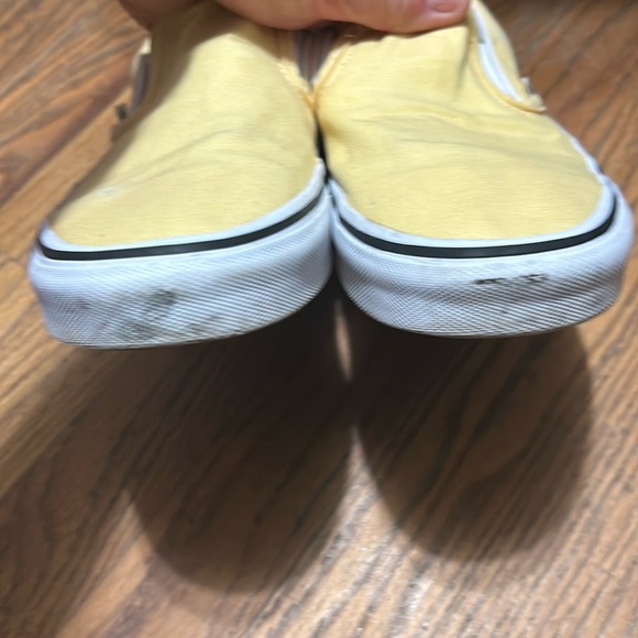 VANS Classic Slip-On Pastel Mono Light Yellow Canvas Upper | Unisex Size W8 M6.5 - Picture 11 of 11